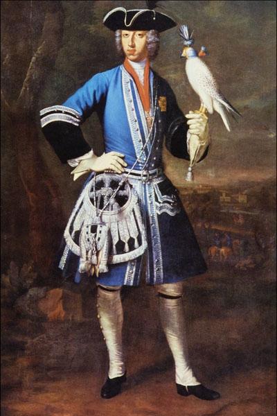 Peter Jakob Horemans Portrait of Clemens August as Falconer oil painting picture
